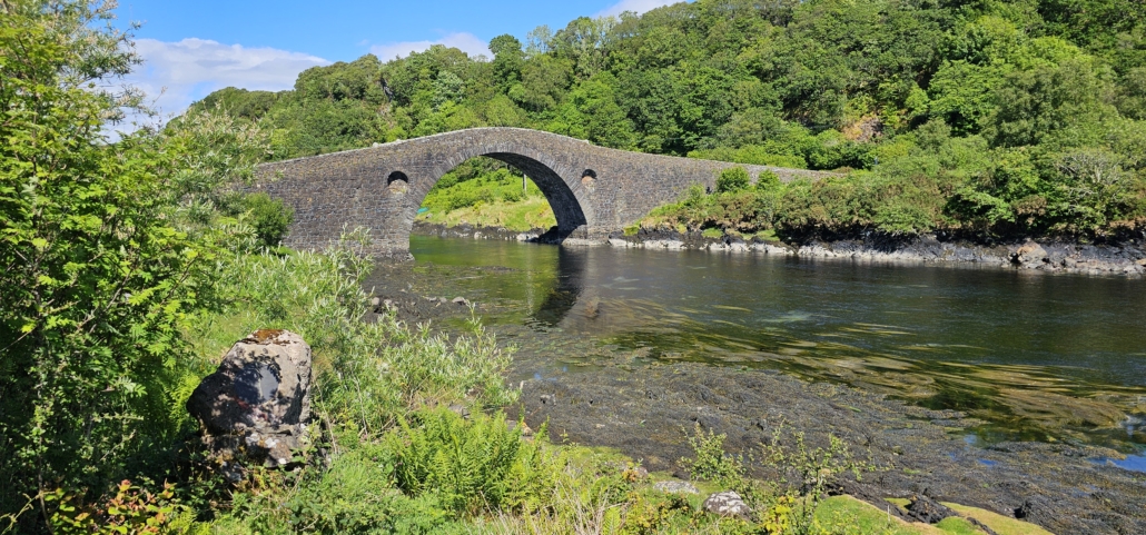 The Bridge over the Atlantic connecting the Isle of Seil to the Scottish mainland