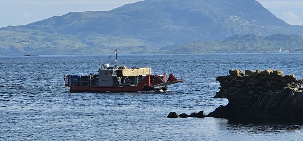 Bin lorry boat Easdale