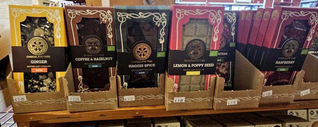 Haggis spice flavour chocolate bars