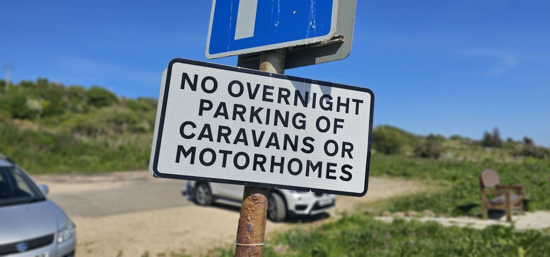 No overnight parking caravan motorhome sign scotland