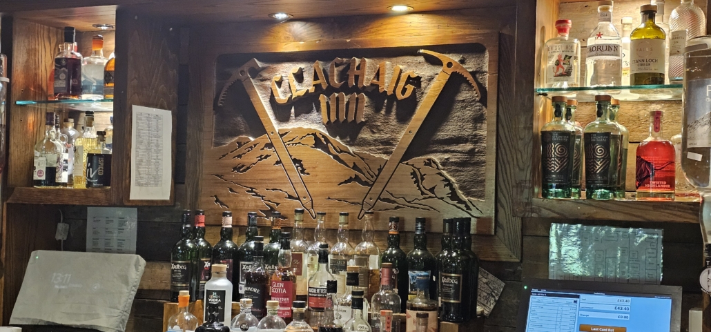 Boots Bar at Clachaig Inn in Glen Coe