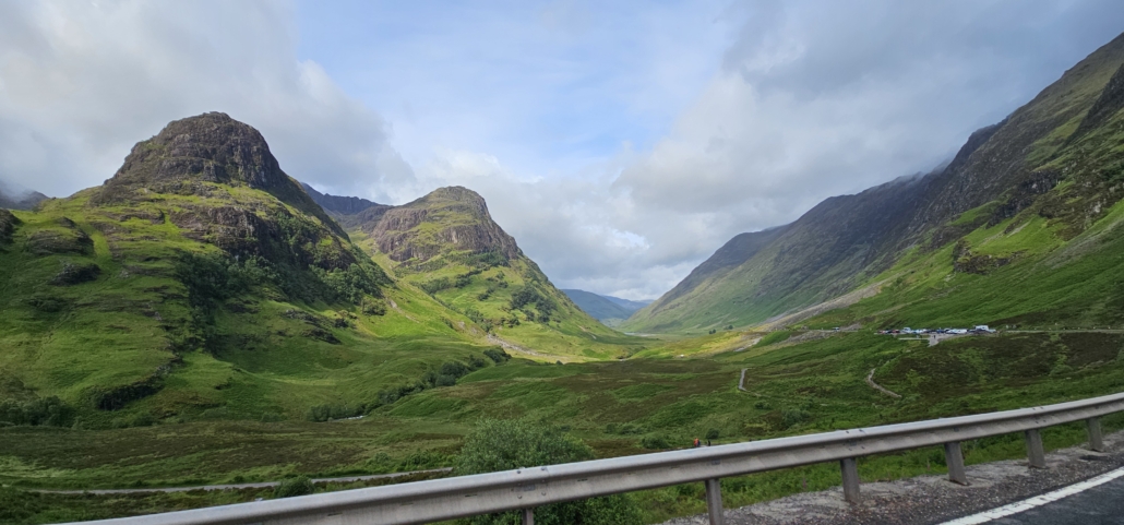 Mountains and valley taken from the road