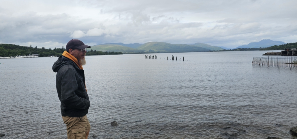 Jay looking at loch lomond