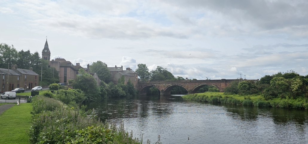 River with bridge over it