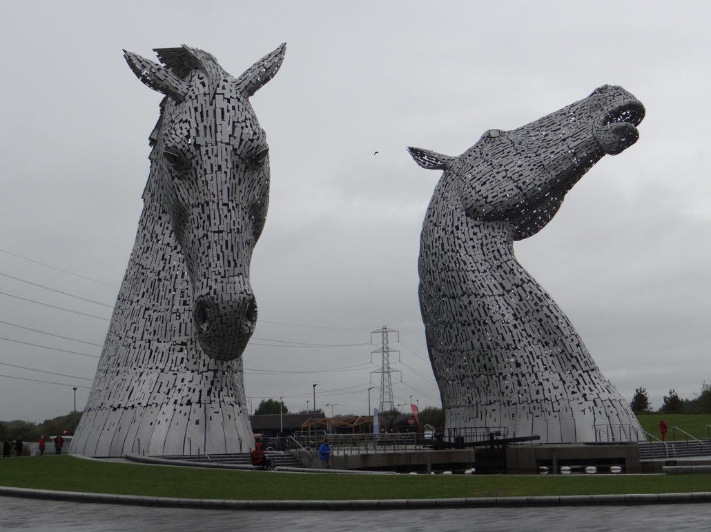 Kelpies Scotland by Motorhome