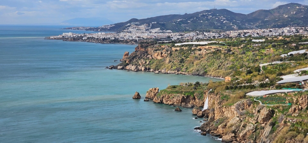 View of Nerja and Maro waterfall from Maro tower
